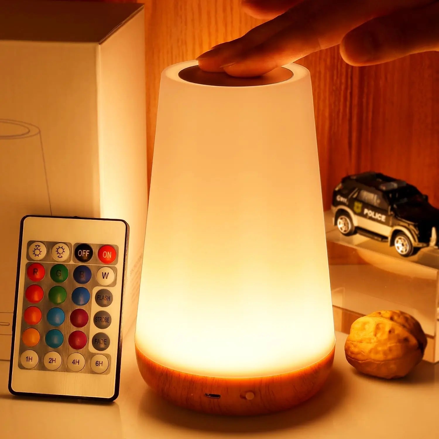 RGB Night Lamp Dimmable Lamp Portable Table Bedside Lamp