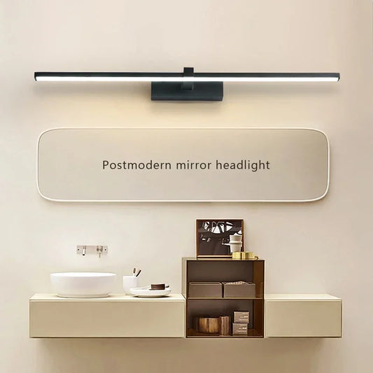 3-Light LED Bathroom Wall Sconce, Aluminum Makeup Mirror Light